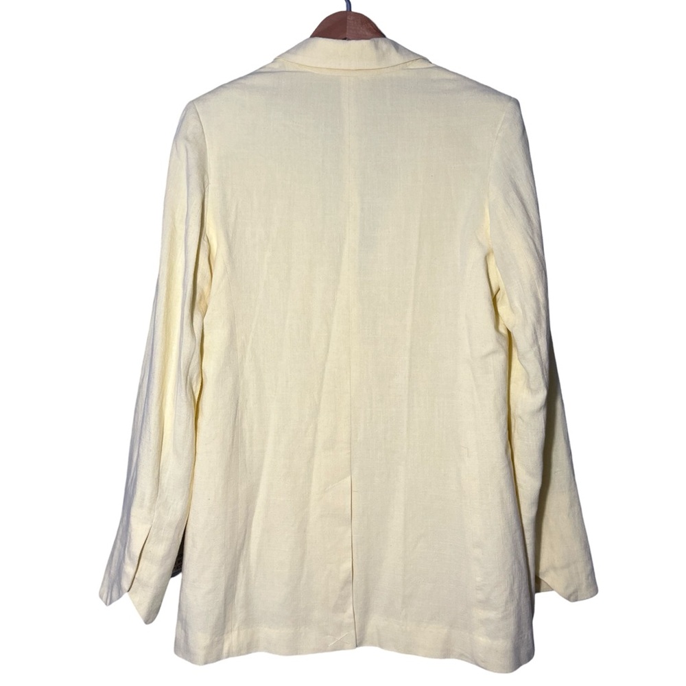 NWT ASOS Design Tall Suit Blazer with Linen in Lemon size 8T (Fits likea US 12) - Picture 7 of 10